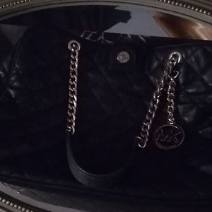 Michael Kors large Susannah quilted purse and wall